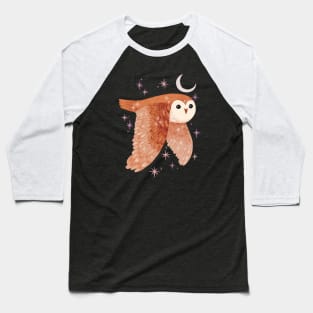 Flying Owl Baseball T-Shirt